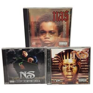 Nas Illmatic, Hip Hop Is Dead, And I Am Tested CD Lot 90's, 2000's Pre-owned
